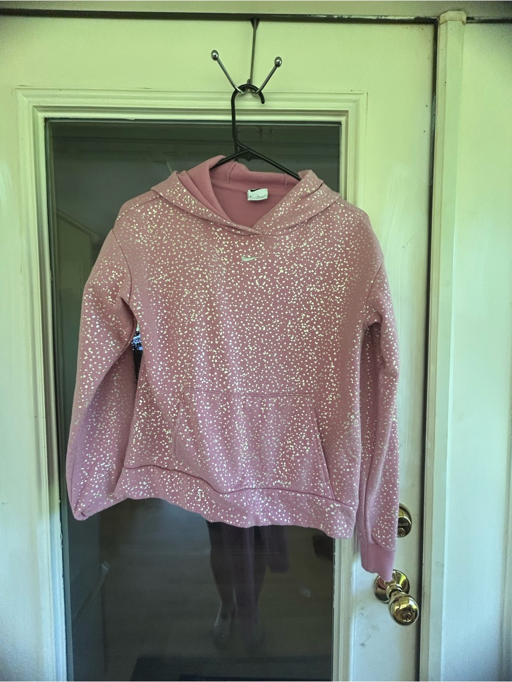 Nike Pink Metallic Speckle Pullover Hoodie
